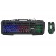 Everest KMX-99 Siyah Usb Gökkuşağı Zemin Aydın Q Oyuncu Klavye + Mouse Set